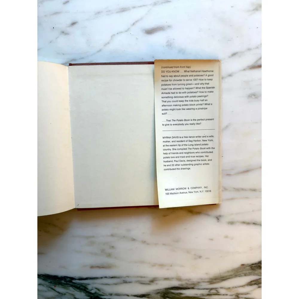 Vintage The Potato Book Cookbook Myrna Davis Truman Capote Foreword